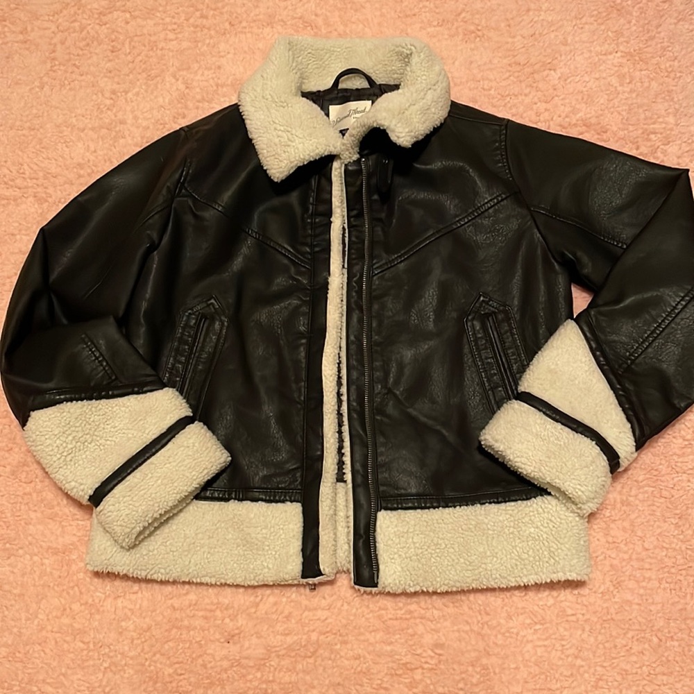 NWOT Faux Leather Jacket